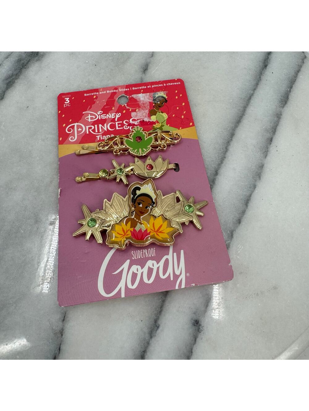 NWT Goody Princess frog Tiana Hairclips